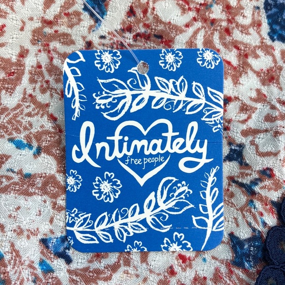 Free People Blue Black Morning Sun Slip Mini Dress - Picture 6 of 6